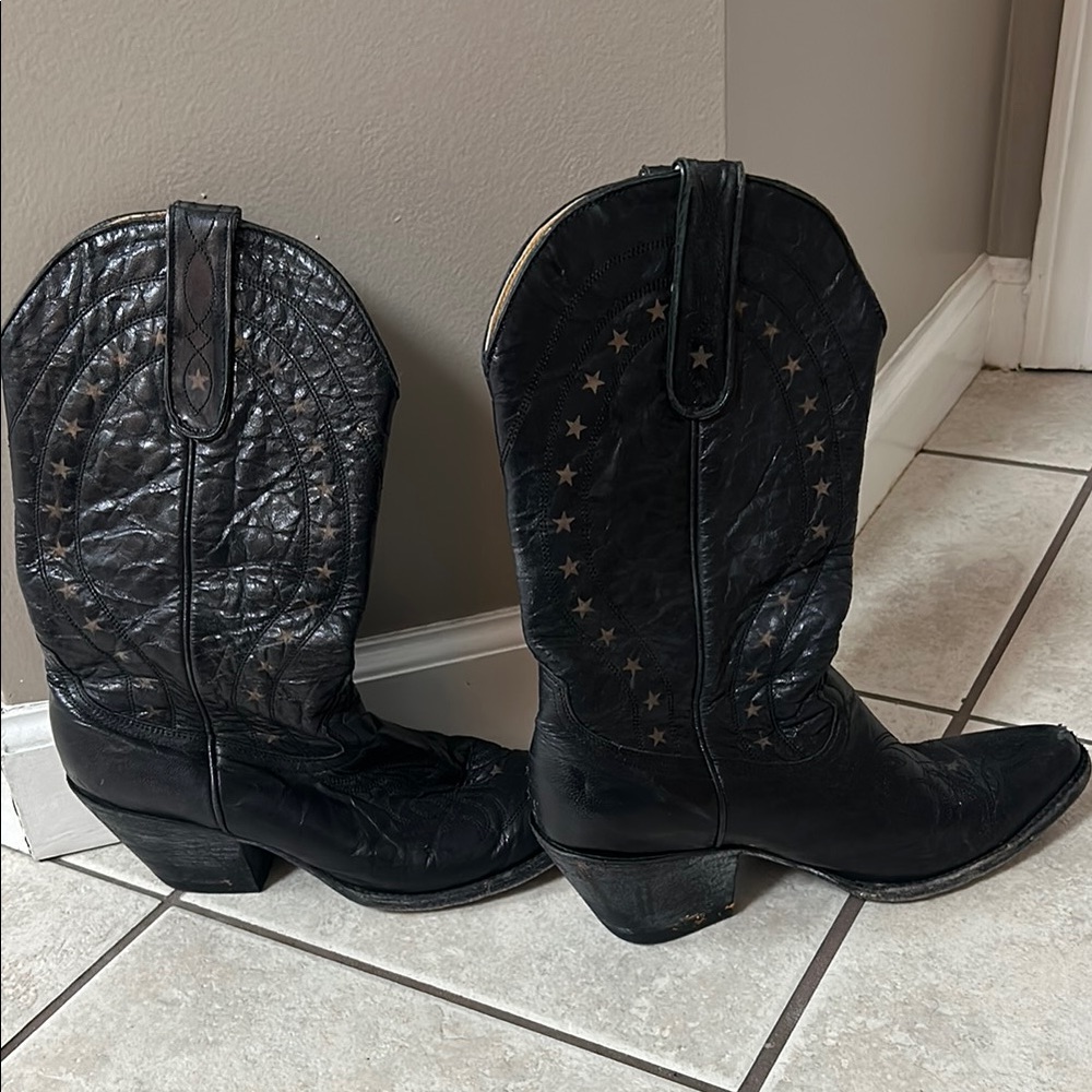 Black Western Cowboy Boots